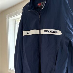 Nike Men's Navy and White Penn State Windbreaker